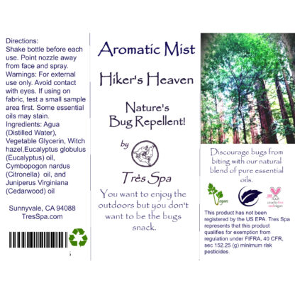 Aromatic Mist by Tres Spa Hiker's Heaven