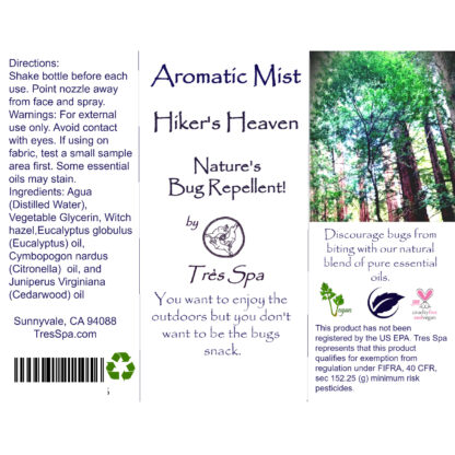 Aromatic Mist by Tres Spa Hiker's Heaven