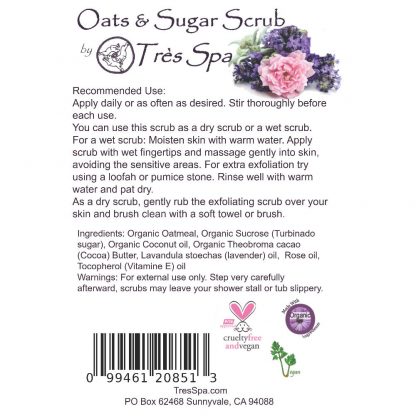 Tres Spa Oats & Sugar Body Scrub