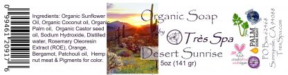 Tres Spa Organic Soap - Desert Sunrise