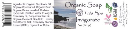 Tres Spa Organic Soap - Invigorate