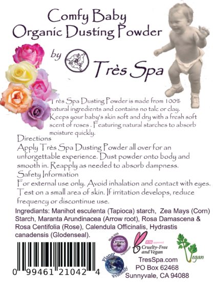 Organic Comfy Baby Dusting Powder by Tres Spa