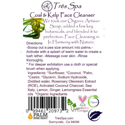 Face Cleanser by Tres Spa Coal n Kelp