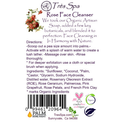 Face Cleanser by Tres Spa Rose
