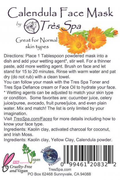 Tres Spa Face Mask Calendula