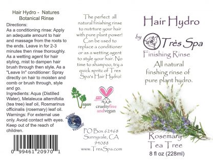 Tres Spa Hair Hydro Rosemary Tea Tree