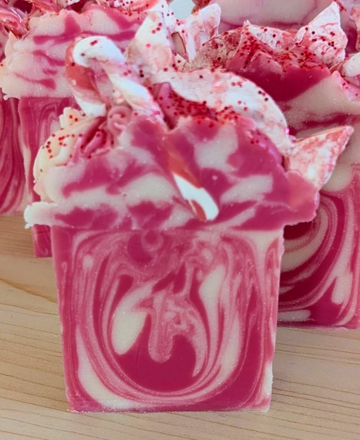 Candy Cane Lane Organic Soap
