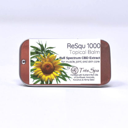 ReSqu 1000 CBD Balm by Tres Spa Trial Size